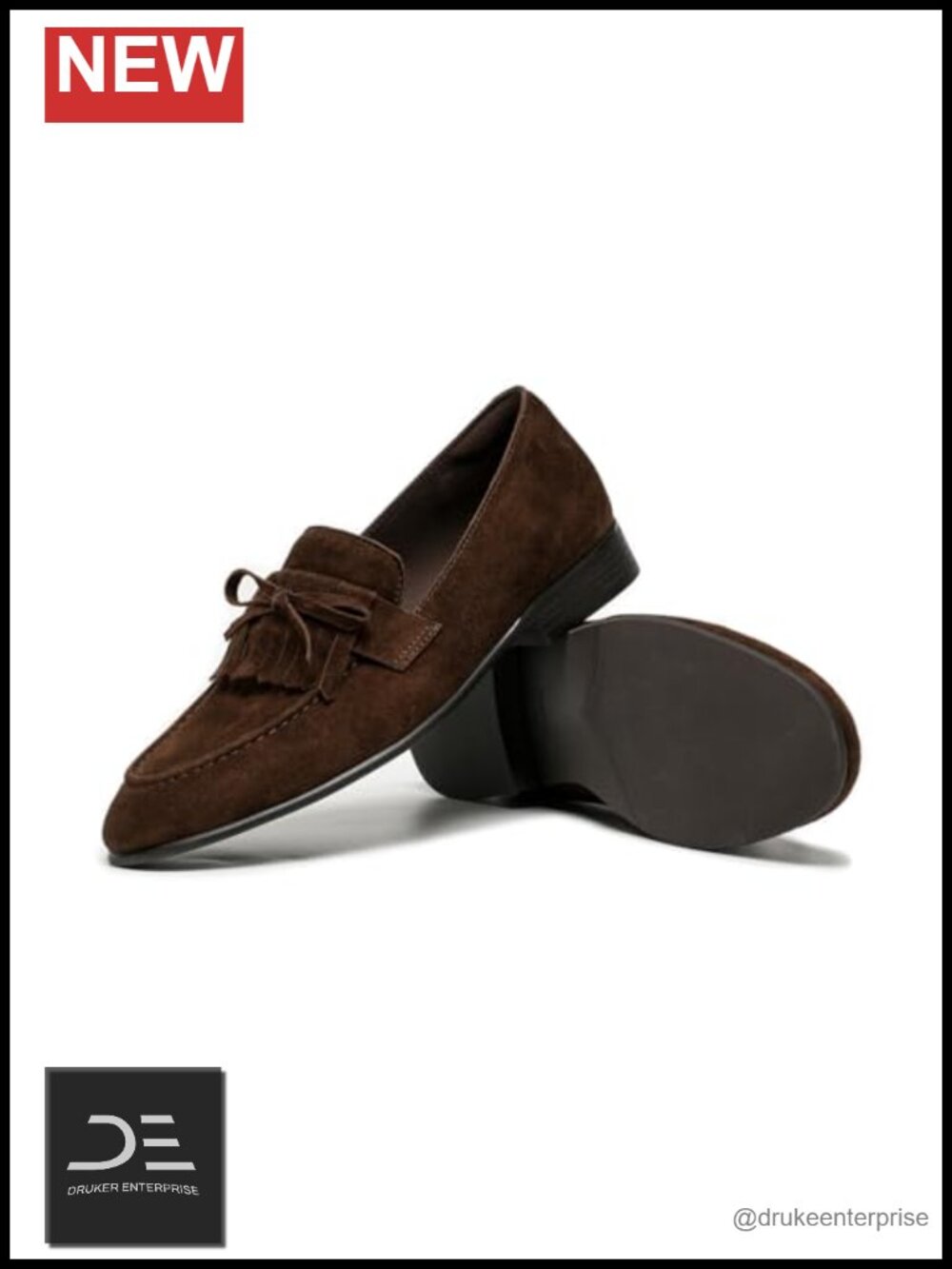 Women's Sheepskin Suede Tassel Bow Loafers, Slip On Comfortable Business Casual